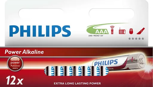Philips baterie AAA Power Alkaline - 12ks