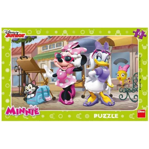 Dino Disney Puzzle deskové Minnie na Montmartru 15dílků