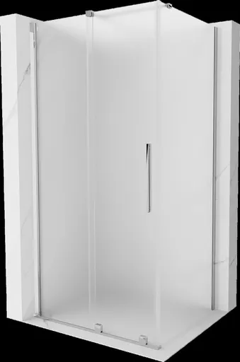 MEXEN/S Velar sprchový kout, posuvné dveře 120 x 80, dekor, chrom 871-120-080-31-01
