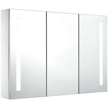 Shumee LED Koupelnová zrcadlová skříňka 89 × 14 × 62 cm, 285126 (285126)