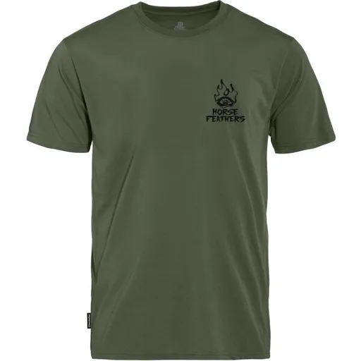 Horsefeathers RECKLESS TECH Pánské tričko, khaki, velikost