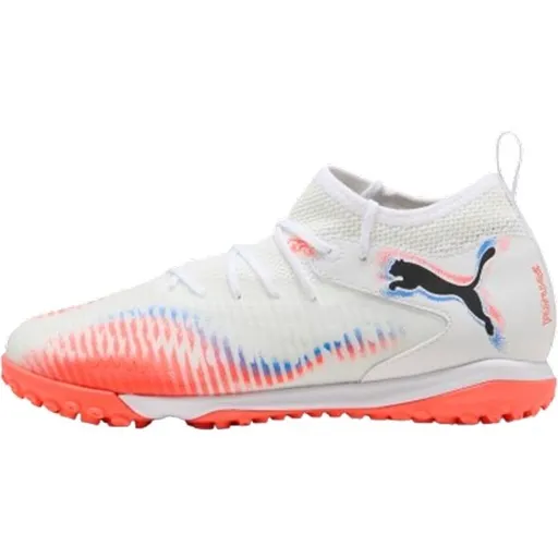 Puma FUTURE 8 MATCH TT + MID JR Dětské turfy, bílá, velikost 37