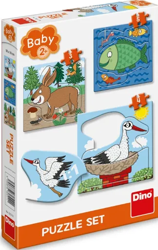 Baby puzzle set - Zvířátka: Kde žijí?