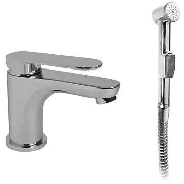 Mereo Umyvadlová stojánková baterie Mada s bidetovou sprchou