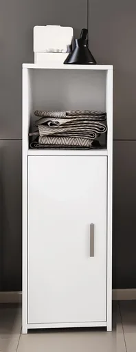 VCM Koupelnová střední skříňka Zalo L, bílá