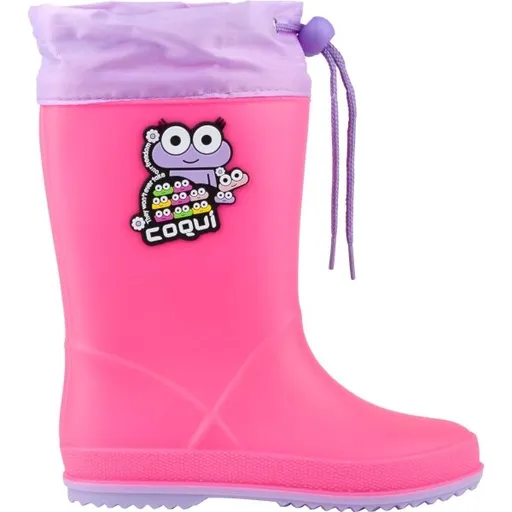 Coqui RAINY COLLAR Dětské holínky, růžová, velikost