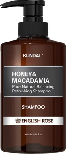 KUNDAL Přírodní hydratační šampon Honey & Macadamia English Rose (Nature Shampoo) 500 ml