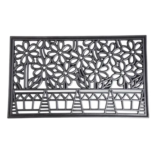 Rohožka gumová KYTKY V TRUHLÍKU 45 x 75 cm