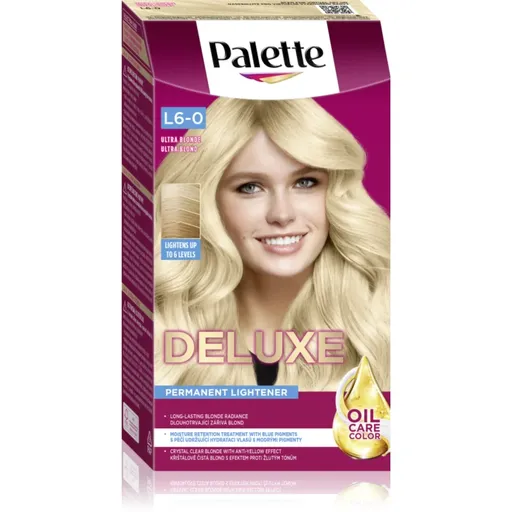 Schwarzkopf Palette Deluxe odbarvovač pro zesvětlení vlasů odstín L6-0 Ultra blond 1 ks