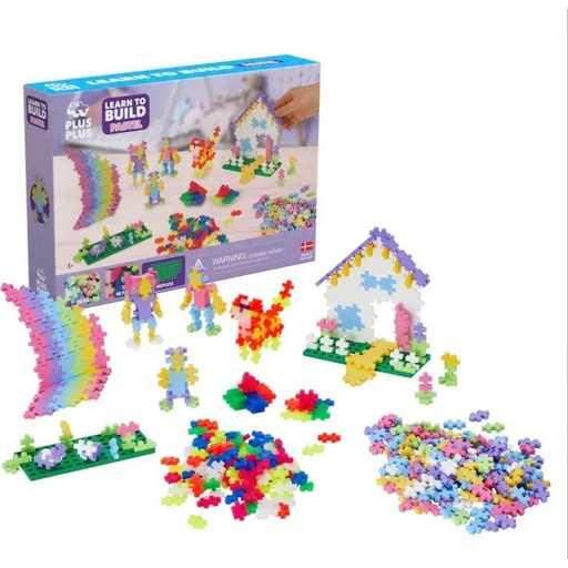 Plus-Plus Nauč se stavět Pastel 600 dílků