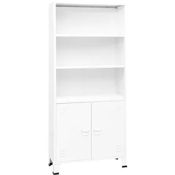 Shumee  industriální bílá 80×32×180 cm ocel, 339632 (339632)