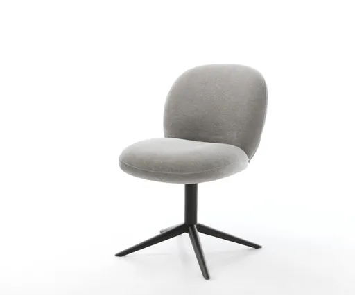 Jídelní židle Nube-Flex strukturovaná látka Měkký šedá křížová