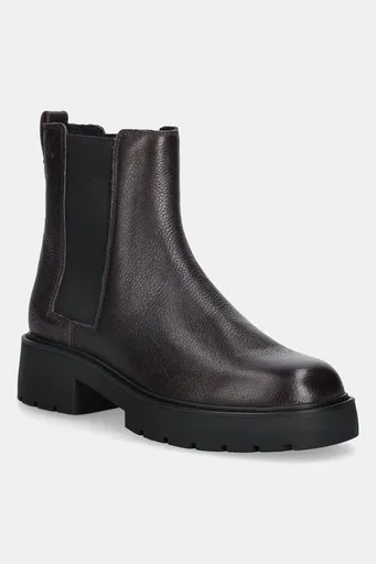 Kožené kotníkové boty Calvin Klein CHUNKY CHELSEA BOOT LTH