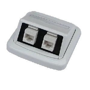 Dvojzásuvka ABB TANGO 2xRJ45 Cat5e UTP bílá