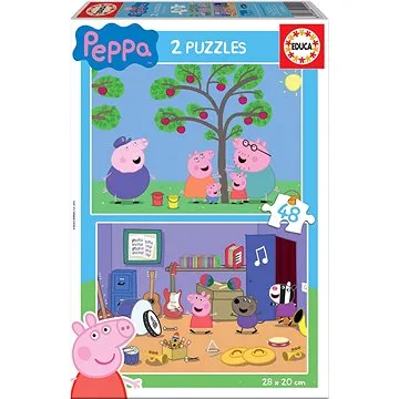 Educa Puzzle Prasátko Peppa 2x48 dílků (15920)