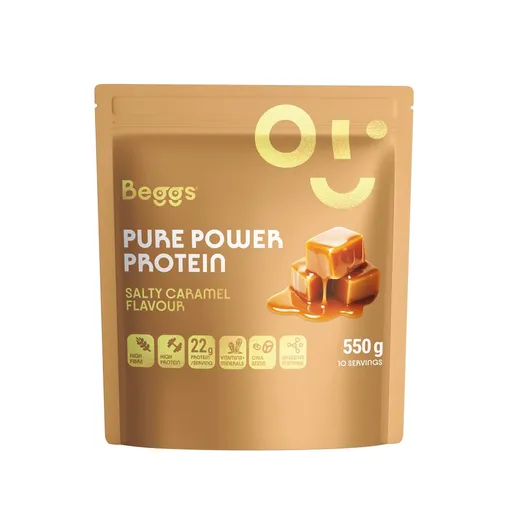 Beggs Beggs Pure Power Protein - Slaný karamel 550 g
