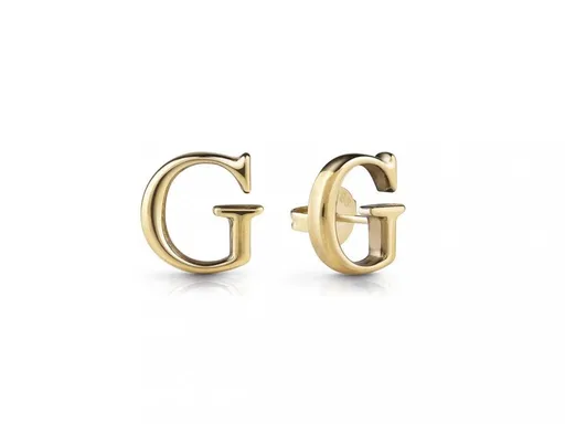 Guess Stylové pozlacené náušnice Studs Party JUBE02169JWYGT