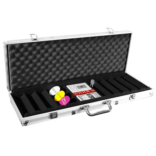 Garthen 493 Hliníkový kufr na 500 žetonů s příslušenstvím
