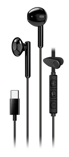 Genius HS-M366, sluchátka s mikrofonem, černá, 360°rotační klip, USB Type-C