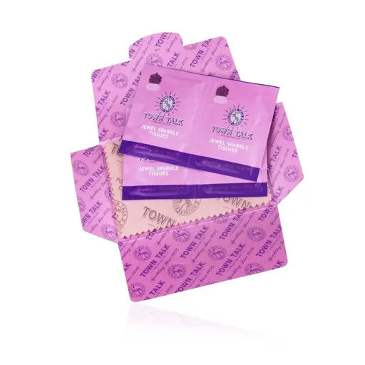 Sada hadříků na leštění zlatých šperků, hadřík, cik-cak okraje