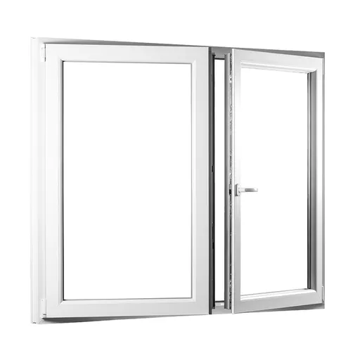 Dvoukřídlé plastové okno se štulpem REHAU Smartline+ - SKLADOVÁ-OKNA.cz - 1450 x 1450