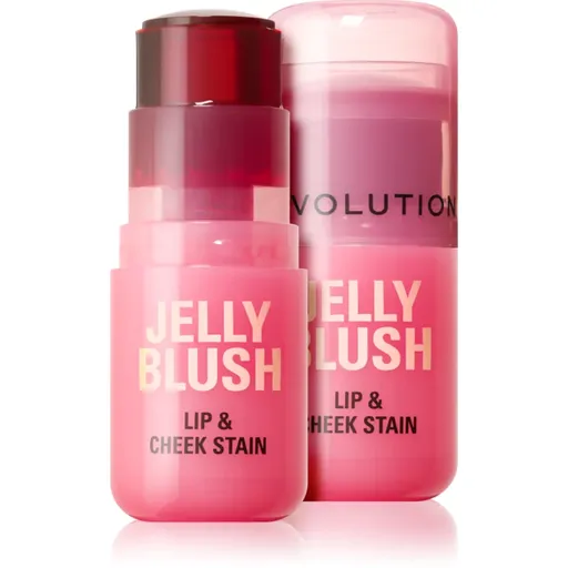 Makeup Revolution Jelly Blush tvářenka v tyčince na rty a tváře odstín Peach Orange 5.5 g