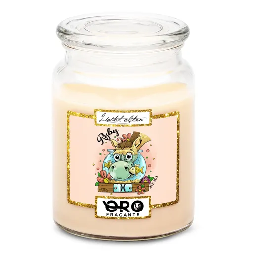 Svíčka Koňská znamení – ryby (Vůně svíčky: Vanilka)