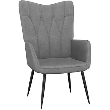 Relaxační křeslo tmavě šedé textil, 327546 (327546)