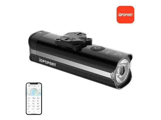 Svítilna na kolo přední iGPSPORT VS1200 Bluetooth - rozbaleno - mírně roztržený obal