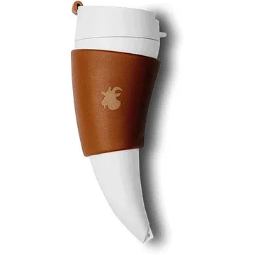 GOAT STORY GOAT MUG Brown, pravá kůže, 470 ml (BROWNLEATHER16OZ2)