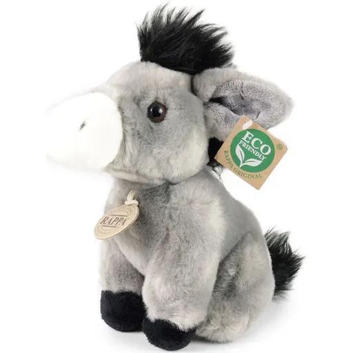Plyšový osel sedící 18 cm ECO-FRIENDLY