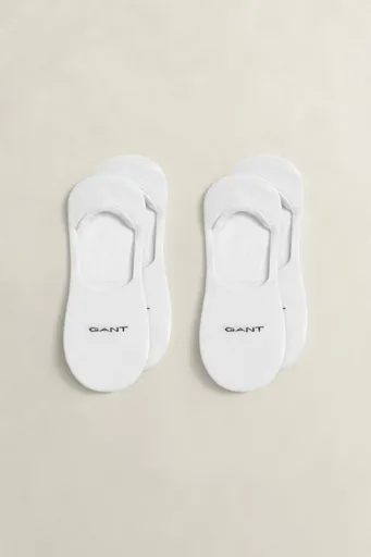 PONOŽKY GANT INVISIBLE SOCKS 2-PACK WHITE