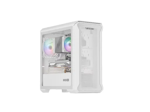 Počítačová skříň Genesis IRID 503 ARGB LITE/Mini Tower/Transpar./Bílá