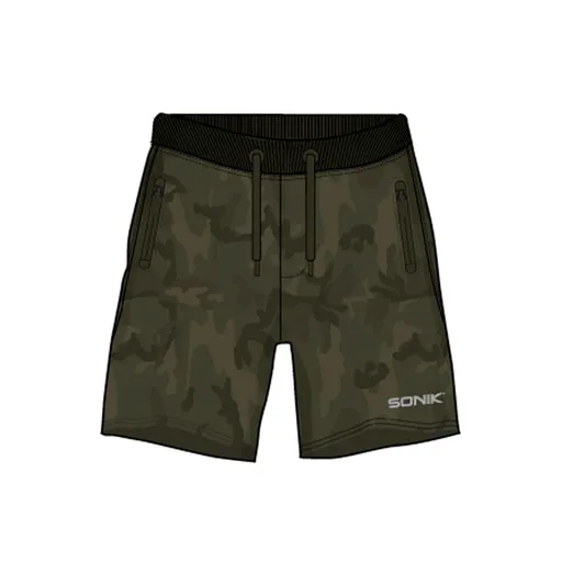 Sonik Kraťasy Camo Fleece Shorts - M,Sonik Kraťasy Camo Fleece Shorts - M