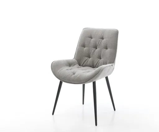 Jídelní židle Taimi-Flex strukturovaná látka Měkký šedá 4-nohá