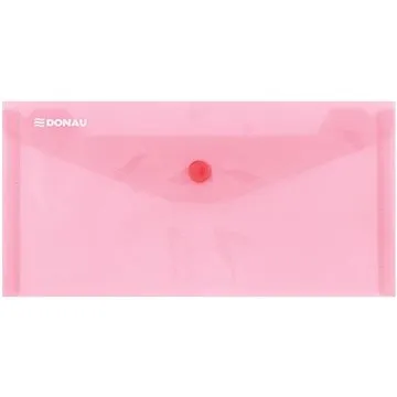 DONAU plastové, zakládací, s drukem, DL, transparentně červená - balení 10 ks (8548001PL-04)