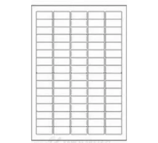 Samolepicí etikety R0ECO.3501A, 35,6 x 16,9 mm, 80 etiket, A4, 100 listů