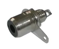 Zdířka CINCH panel kov černá