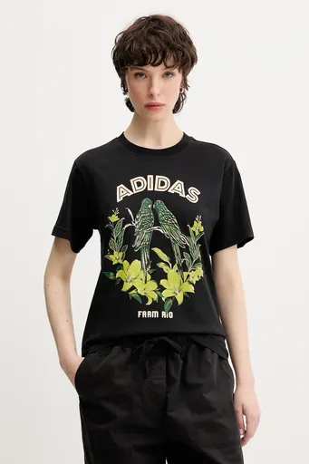 Bavlněné tričko adidas x Farm Rio