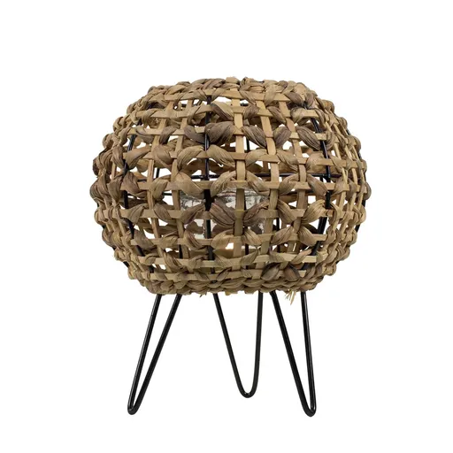 Svícen Doria pletený z listů na kovových nožkách 26cm - 26*23*26cm Mars & More