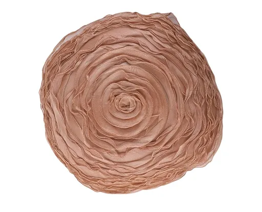 Béžový kulatý polštář ve tvaru květu Bella - Ø 40 cm Mars & More