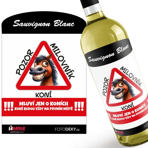 Víno Pozor milovník koní (Druh Vína: Bílé víno)