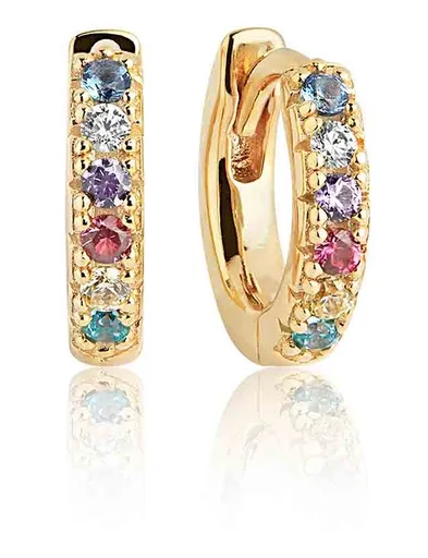 Sif Jakobs Nadčasové kruhy s kubickými zirkony Ellera SJ-E1066-XCZ(YG) 1,4 cm