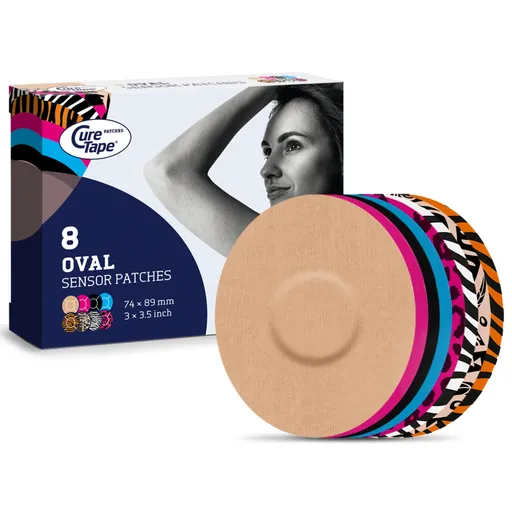 CureTape Náplasti na senzor Art Mix 8 kusů