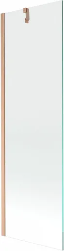 MEXEN/S Next vanová zástěna FIX 60 x 150, transparent, měď kartáčovaná 895-060-000-00-00-65