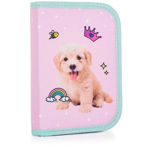 Oxybag MAZLÍČCI Školní jednopatrový penál, růžová, velikost