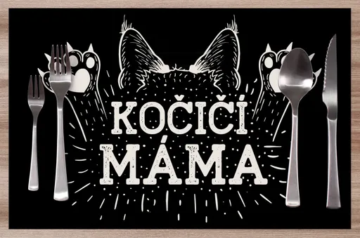 Prostírání Kočičí máma – tlapky