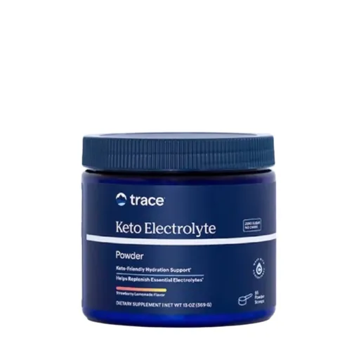 Trace Minerals Keto elektrolyty v prášku příchuť Jahoda 369 g