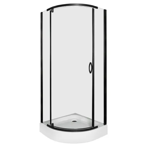 KERRA Sprchový kout s vaničkou Splash 90 (černý) 5907548123527