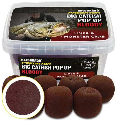 Haldorádó pop up catfish bloody 200 g 28 mm - liver monster crab